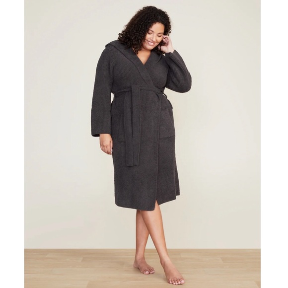 CozyChic Ribbed Hooded Robe - Picture 3 of 7